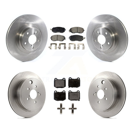 Front Rear Disc Brake Rotor And Ceramic Pad Kit For 2017 Subaru BRZ Without Brembo Brakes K8T-104624