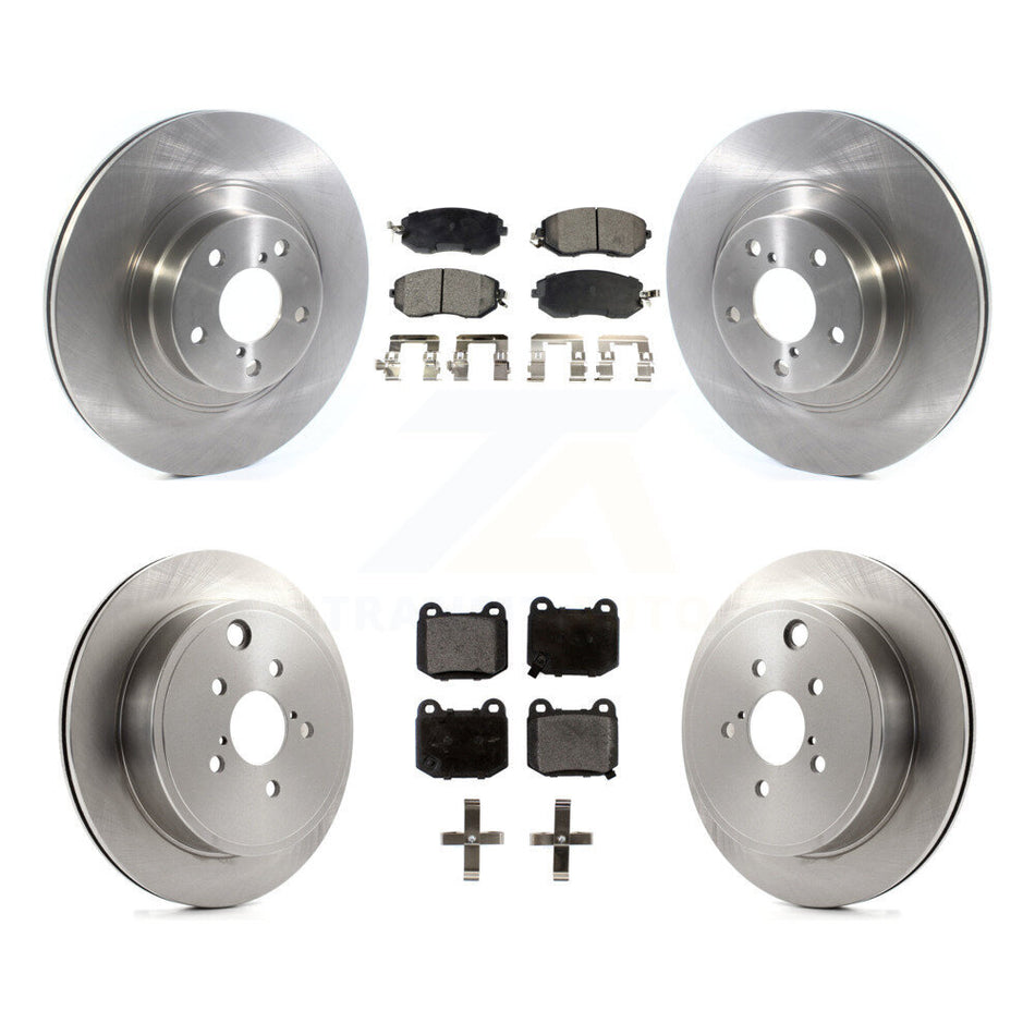 Front Rear Disc Brake Rotor And Ceramic Pad Kit For 2017 Subaru BRZ Without Brembo Brakes K8T-104624