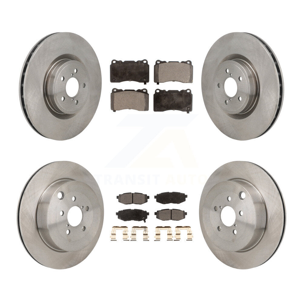 Front Rear Disc Brake Rotor & Ceramic Pad Kit For 2017 Subaru BRZ Base With Brembo Brakes K8T-104625