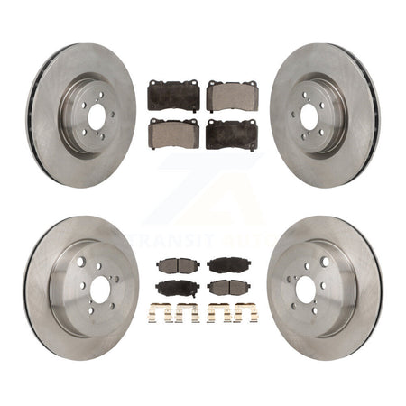 Front Rear Disc Brake Rotor & Ceramic Pad Kit For 2017 Subaru BRZ Base With Brembo Brakes K8T-104625