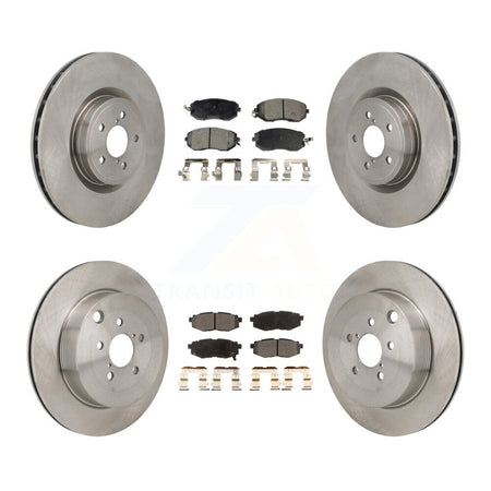 Front Rear Disc Brake Rotor Ceramic Pad Kit For 2019 Toyota 86 Base GT With Brembo Brakes K8T-104627