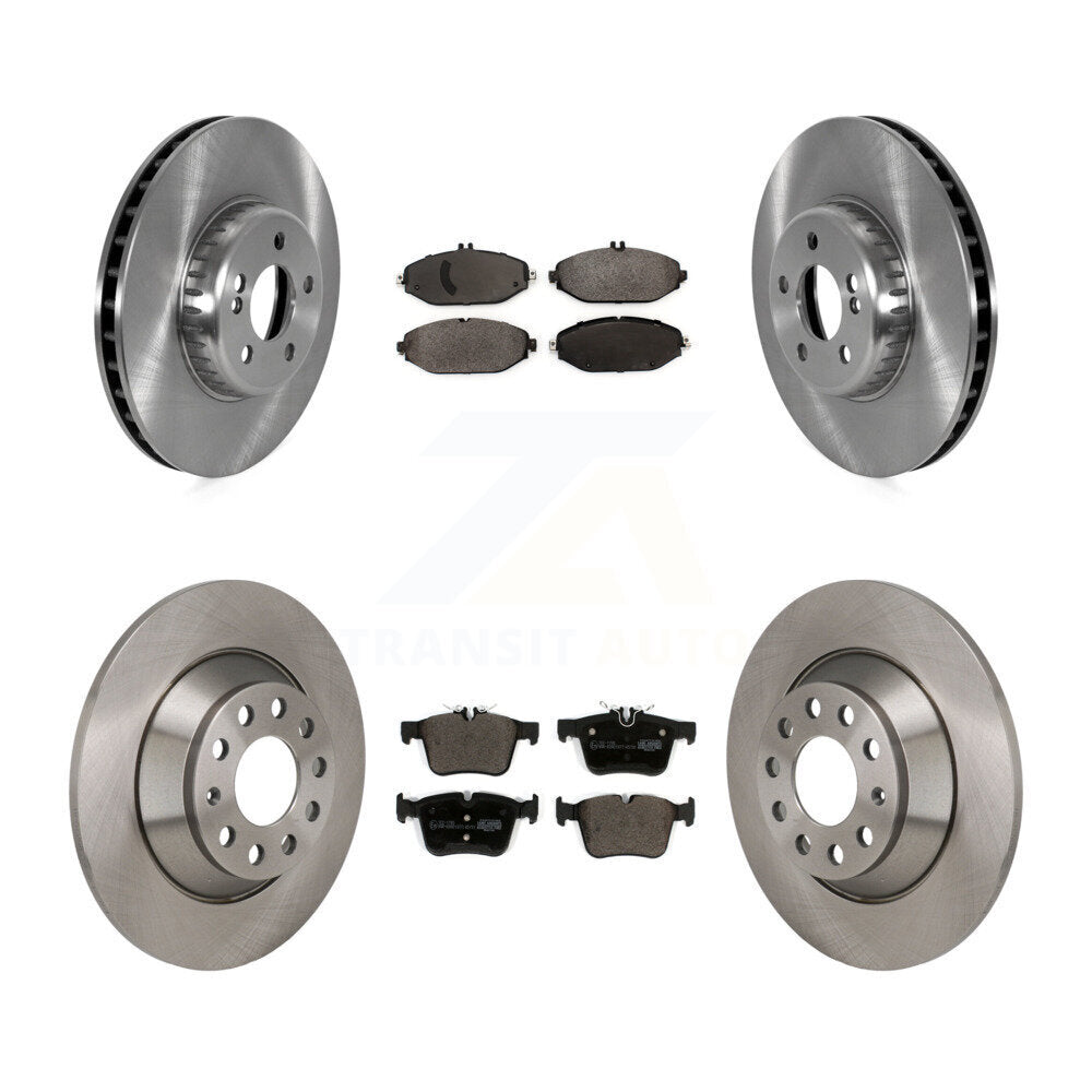 Front Rear Disc Brake Rotors Ceramic Pad Kit For Mercedes-Benz C300 Without Sport Package K8T-104628
