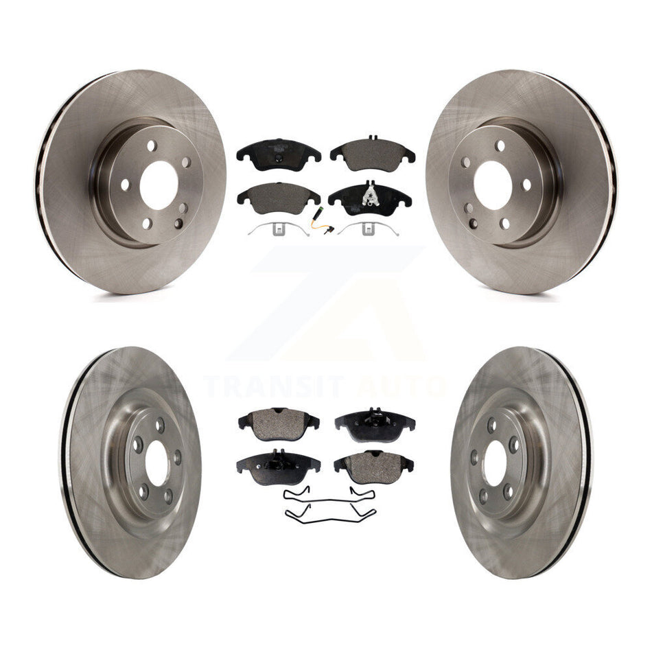 Front Rear Disc Brake Rotors And Ceramic Pads Kit For Mercedes-Benz E400 K8T-104630
