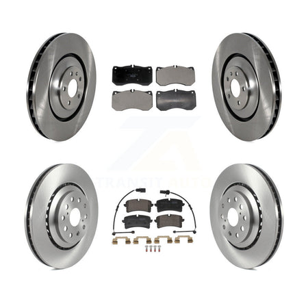 Front Rear Disc Brake Rotors And Ceramic Pads Kit For Audi S8 S7 K8T-104636