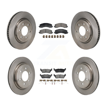 Front Rear Disc Brake Rotor & Ceramic Pad Kit For Ford F-150 Expedition Lincoln Navigator K8T-104639