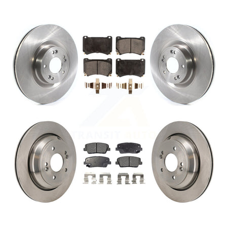 Front Rear Disc Brake Rotors And Ceramic Pads Kit For 2011 Hyundai Equus K8T-104644