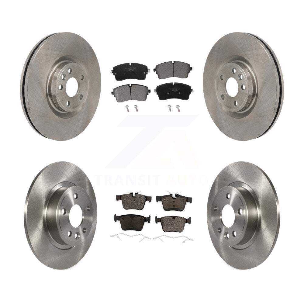 Front Rear Brake Rotors Ceramic Pad Kit For Jaguar E-Pace With 349mm Diameter Rotor K8T-104651