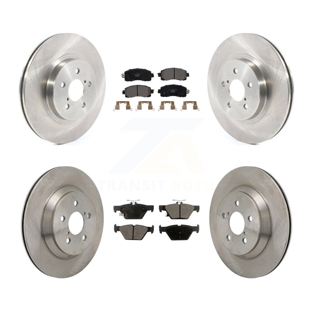 Front Rear Brake Rotor & Ceramic Pad Kit For Subaru Crosstrek With Electric Parking K8T-104653