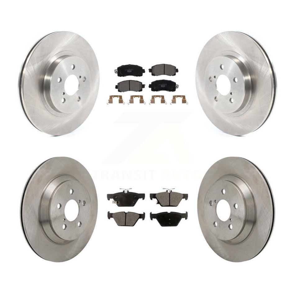 Front Rear Brake Rotor & Ceramic Pad Kit For Subaru Crosstrek With Electric Parking K8T-104653