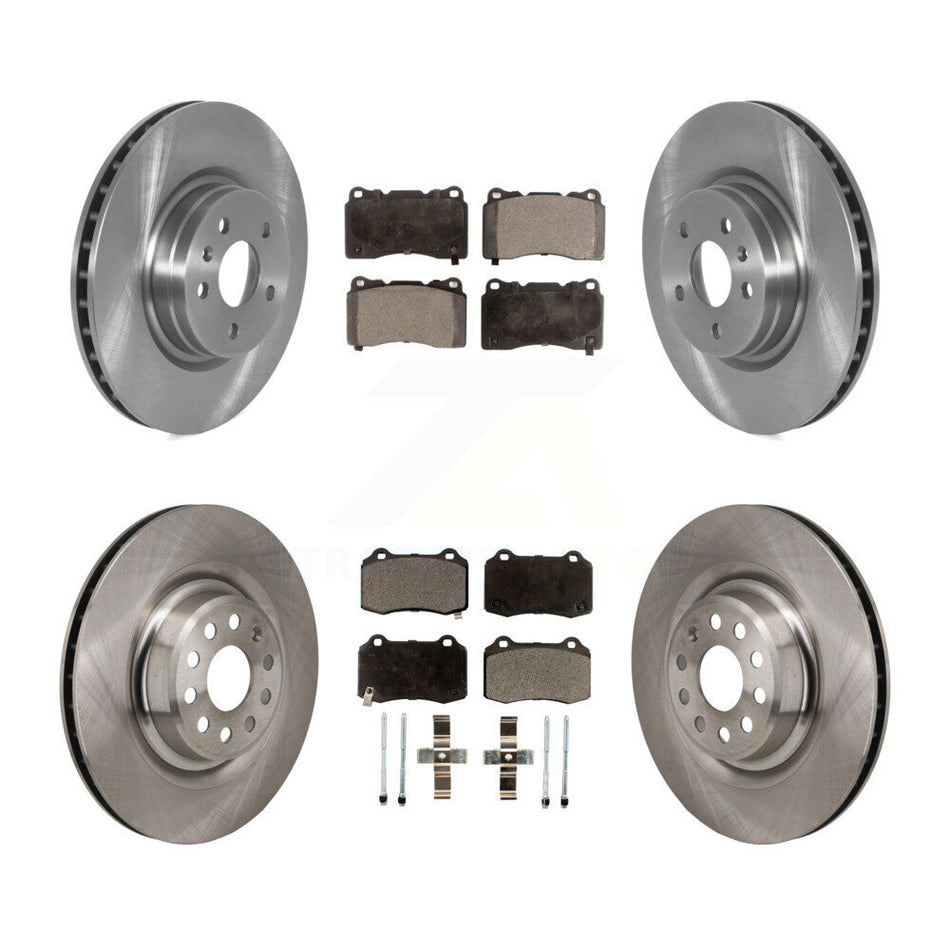 Front Rear Disc Brake Rotors And Ceramic Pads Kit For Tesla S K8T-104654