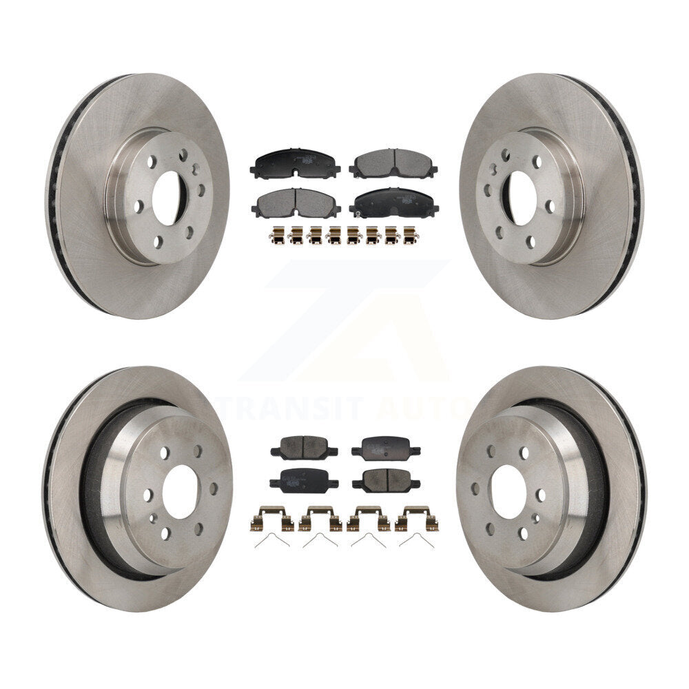 Front Rear Disc Brake Rotor & Ceramic Pad Kit For 2021-2022 Chevrolet Colorado GMC Canyon K8T-104655
