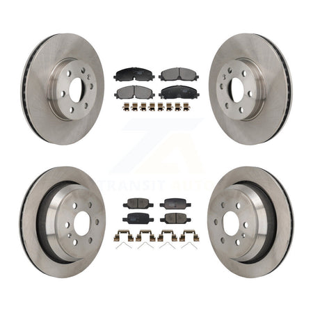 Front Rear Disc Brake Rotor & Ceramic Pad Kit For 2021-2022 Chevrolet Colorado GMC Canyon K8T-104655