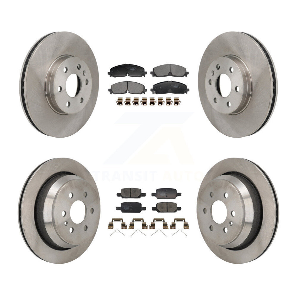 Front Rear Disc Brake Rotor & Ceramic Pad Kit For 2021-2022 Chevrolet Colorado GMC Canyon K8T-104655