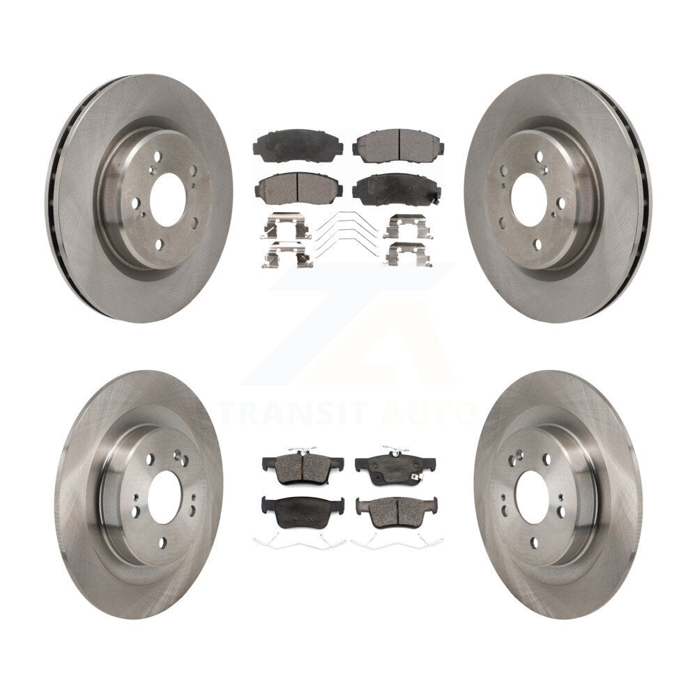 Front Rear Disc Brake Rotors And Ceramic Pads Kit For 2021-2023 Acura TLX 2.0L K8T-104659