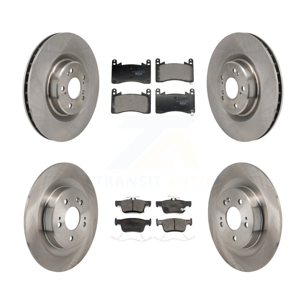 Front Rear Disc Brake Rotors And Ceramic Pads Kit For 2021-2023 Acura TLX 3.0L K8T-104660