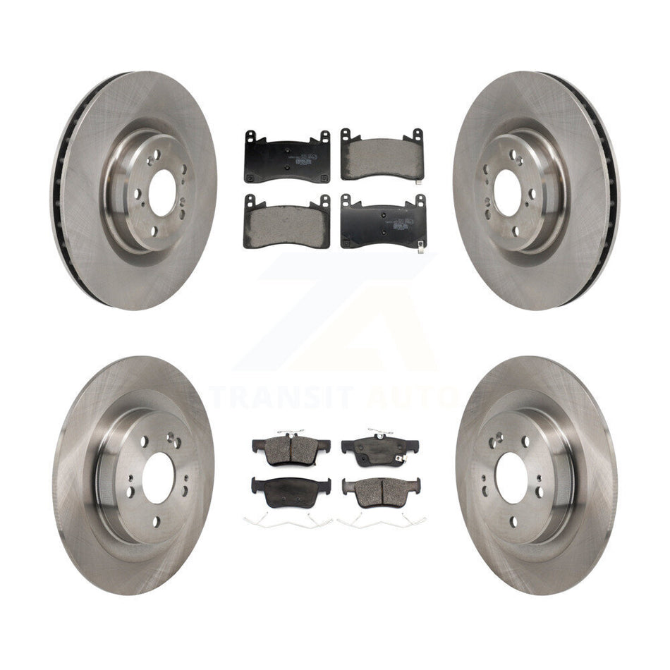 Front Rear Disc Brake Rotors And Ceramic Pads Kit For 2021-2023 Acura TLX 3.0L K8T-104660