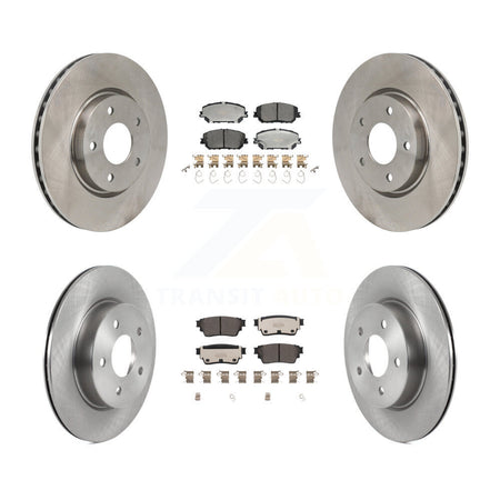 Front Rear Disc Brake Rotors And Ceramic Pads Kit For Nissan Rogue K8T-104661