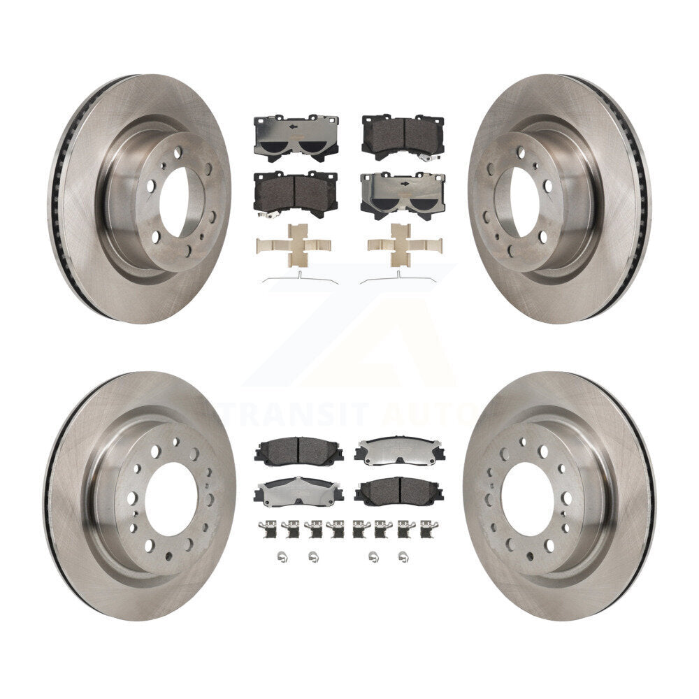 Front Rear Disc Brake Rotors And Ceramic Pads Kit For Toyota Tundra Sequoia Lexus LX600 K8T-104663