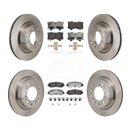 Front Rear Disc Brake Rotors And Ceramic Pads Kit For Toyota Tundra Sequoia Lexus LX600 K8T-104663