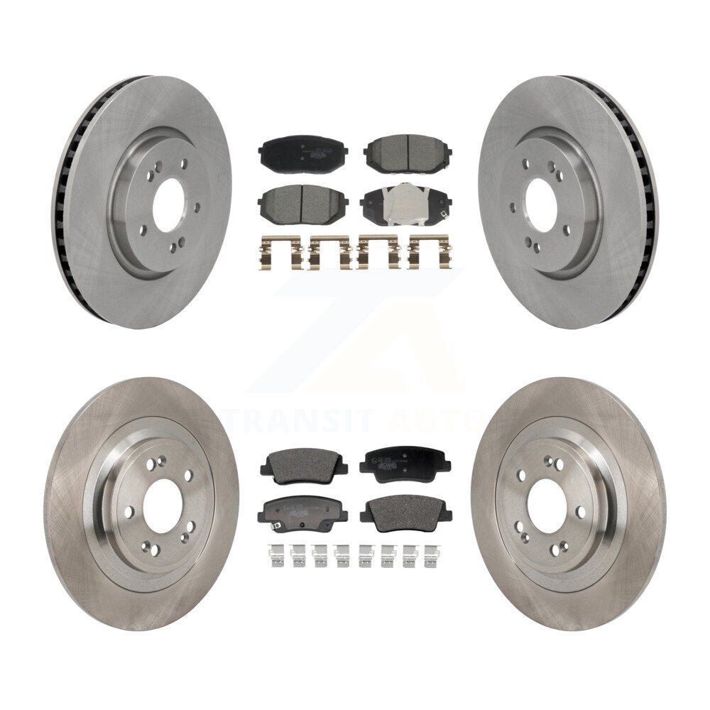Front Rear Disc Brake Rotors And Ceramic Pads Kit For Hyundai Ioniq 5 Kia EV6 6 K8T-104666