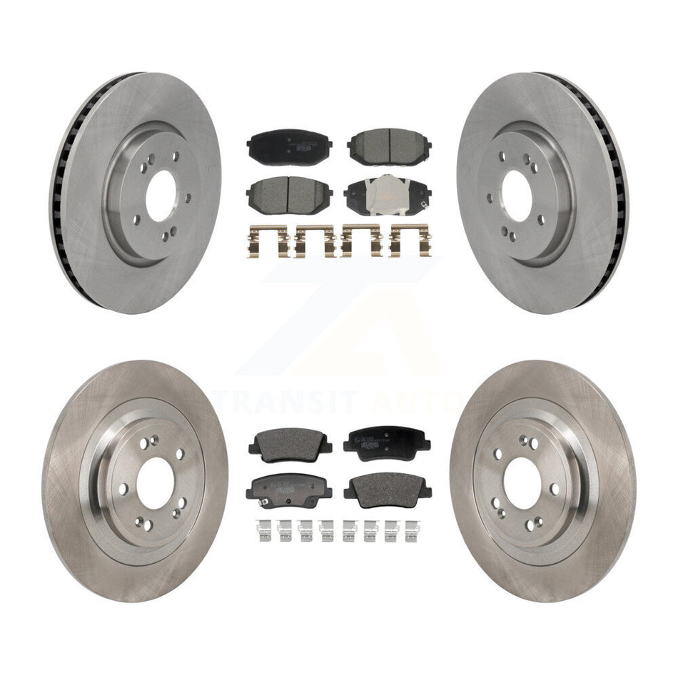 Front Rear Disc Brake Rotors And Ceramic Pads Kit For Hyundai Ioniq 5 Kia EV6 6 K8T-104666