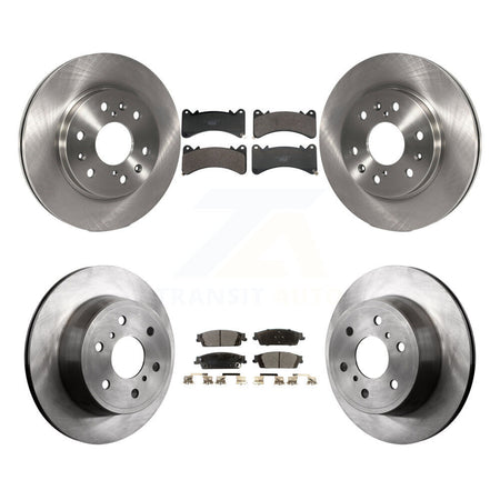 Front Rear Brake Rotor & Ceramic Pad Kit For GMC Sierra 1500 Chevrolet Silverado Yukon XL K8T-104670