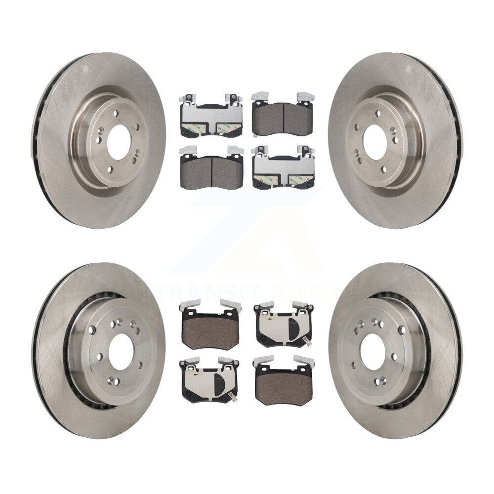 Front Rear Disc Brake Rotors And Ceramic Pads Kit For Kia Stinger Genesis G70 K8T-104676
