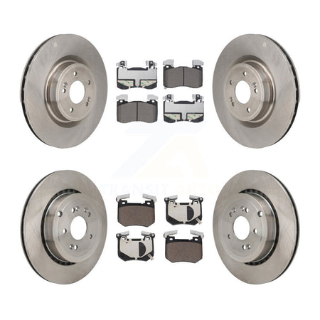Front Rear Disc Brake Rotors And Ceramic Pads Kit For Kia Stinger Genesis G70 K8T-104676