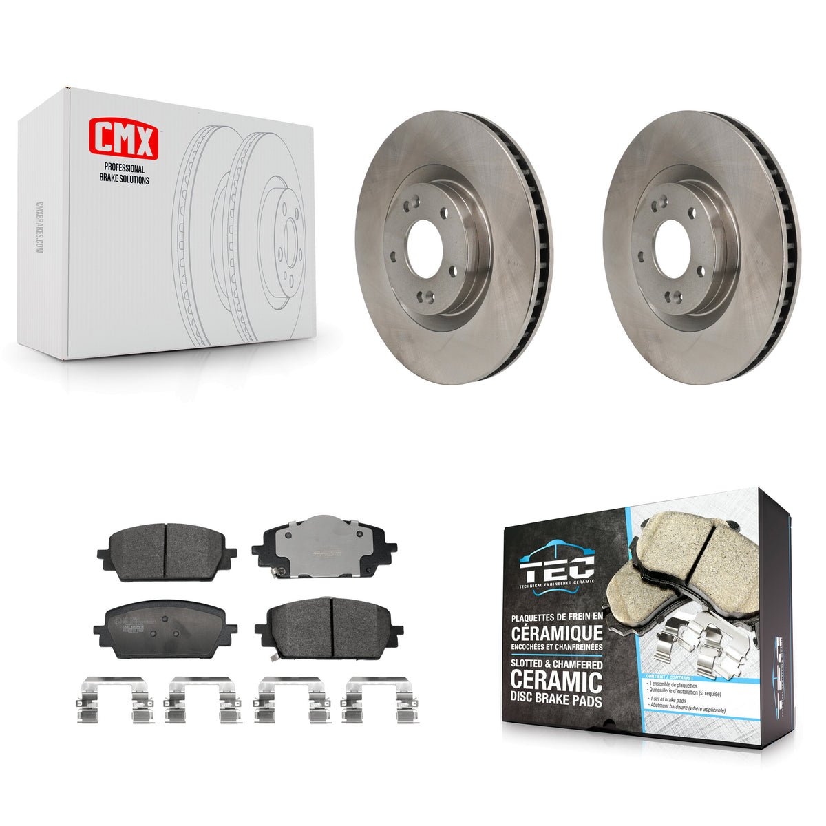 Front Disc Brake Rotors And Ceramic Pads Kit For Hyundai Santa Fe Kia Sorento Cruz K8T-104690
