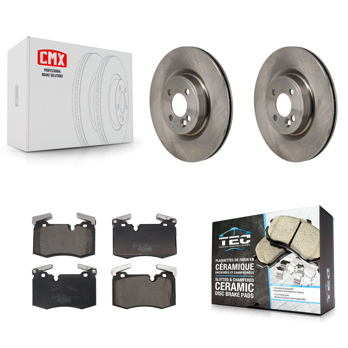 Front Disc Brake Rotors & Ceramic Pad Kit For Mini Cooper With 316mm Diameter Rotor K8T-104691