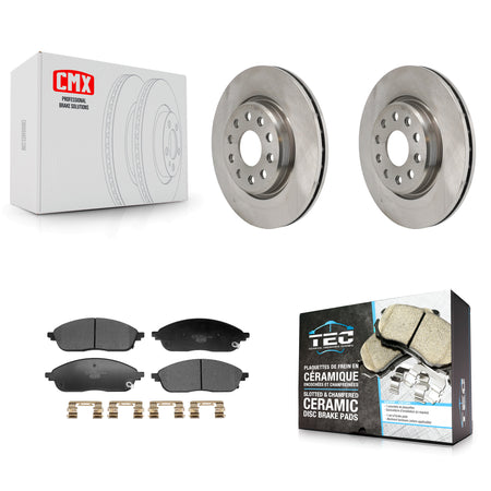 Front Disc Brake Rotors And Ceramic Pads Kit For Jeep Grand Cherokee L K8T-104702
