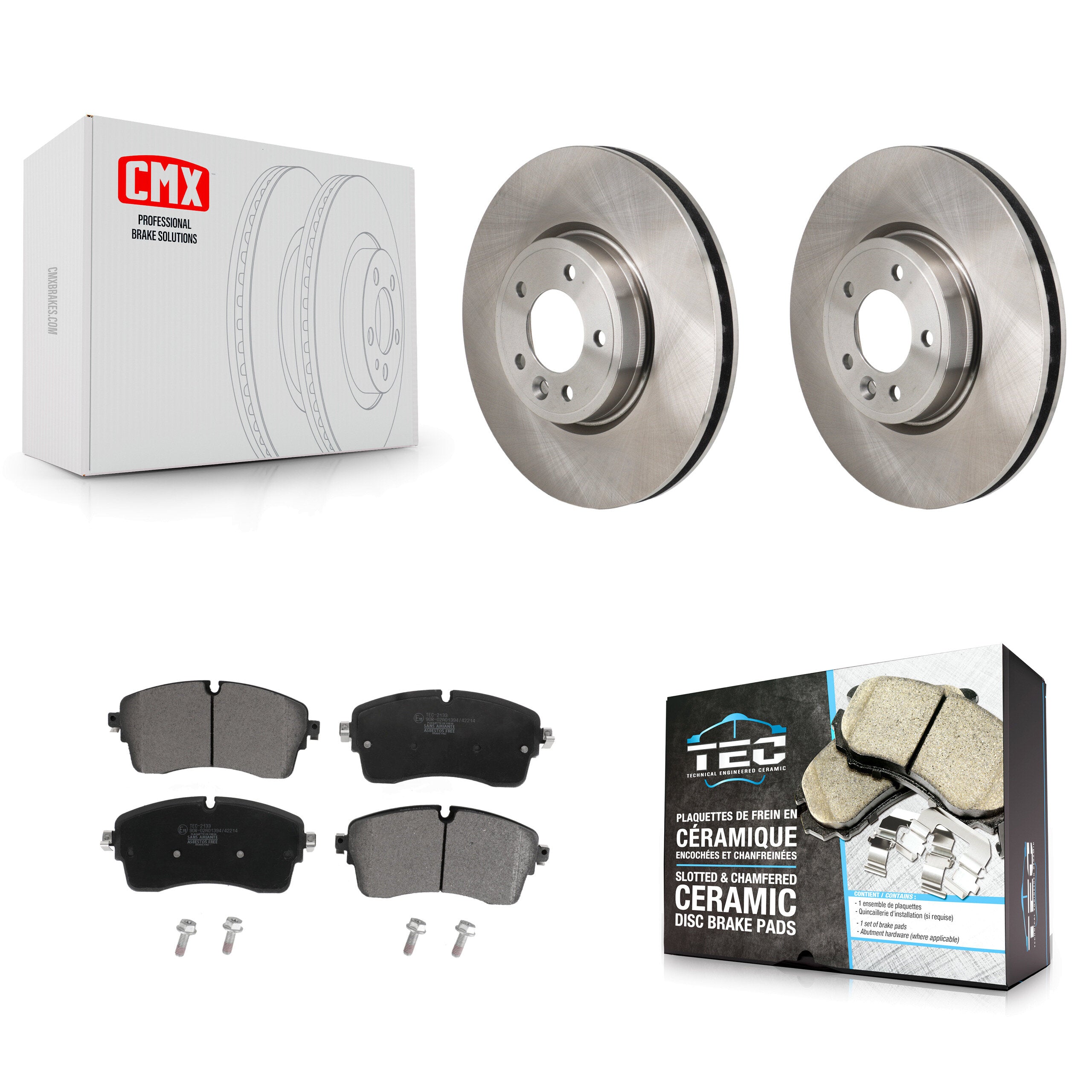 Front Disc Brake Rotors And Ceramic Pads Kit For Land Rover Discovery Range DIESEL engine K8T-104710