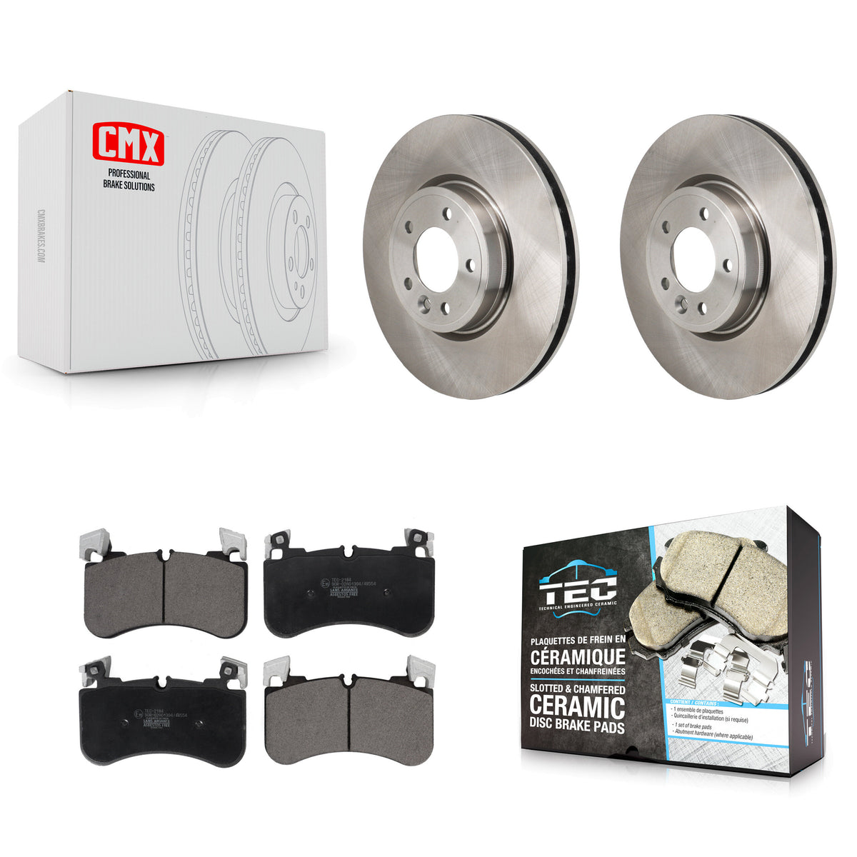 Front Disc Brake Rotors And Ceramic Pads Kit For Land Rover Range Sport K8T-104712