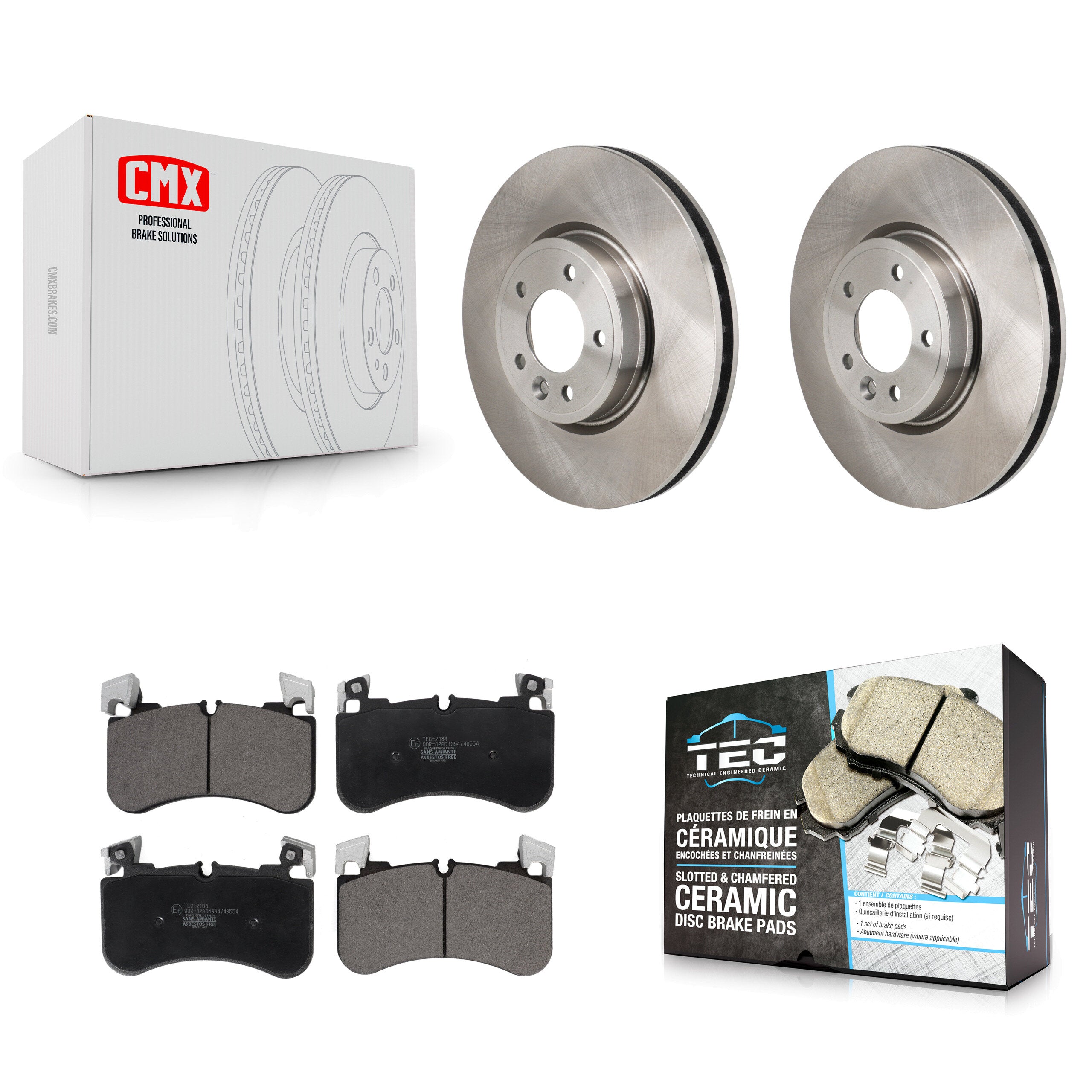 Front Disc Brake Rotors And Ceramic Pads Kit For Land Rover Range Sport K8T-104712