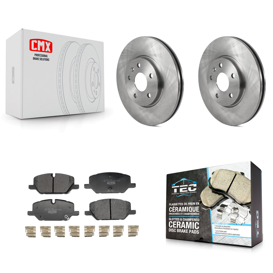Front Disc Brake Rotors And Ceramic Pads Kit For Buick Envision Cadillac XT4 K8T-104722