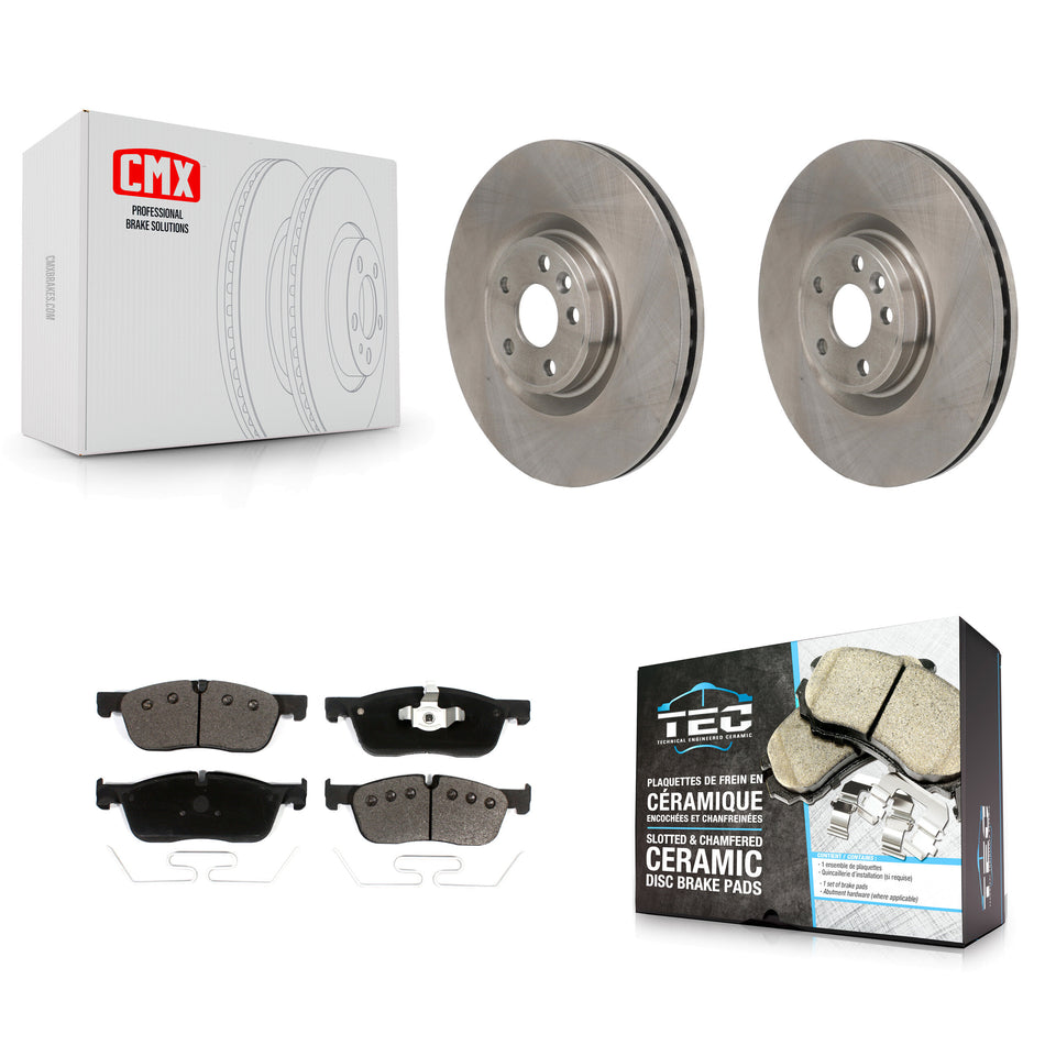 Front Disc Brake Rotors And Ceramic Pads Kit For Land Rover Discovery Sport Jaguar E-Pace K8T-104726