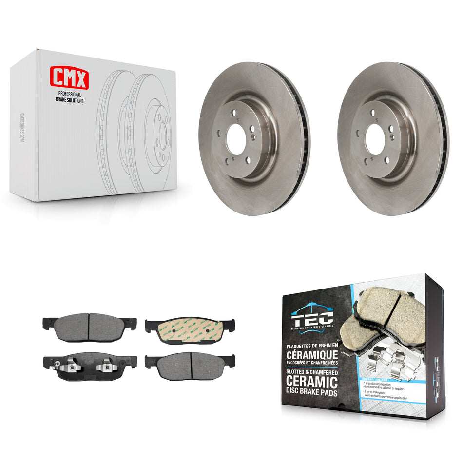Front Disc Brake Rotors And Ceramic Pads Kit For 2022-2023 Acura MDX 3.5L K8T-104731
