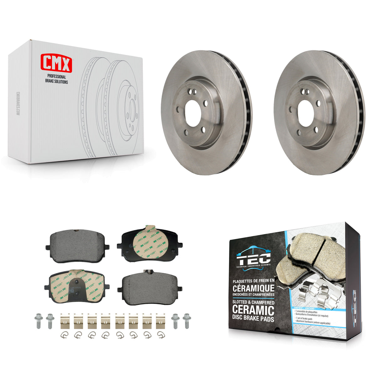 Front Disc Brake Rotor Ceramic Pad Kit For Mercedes-Benz A220 CLA250 With Standard Brakes K8T-104747