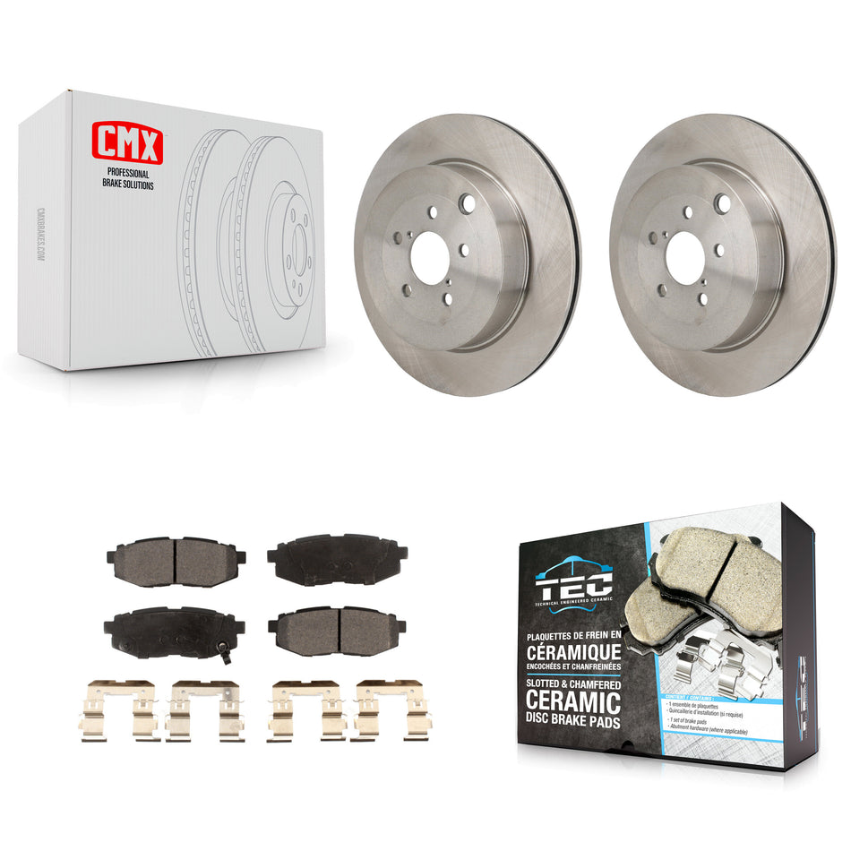 Rear Disc Brake Rotors And Ceramic Pads Kit For Subaru BRZ Toyota 86 With Brembo Brakes K8T-104752