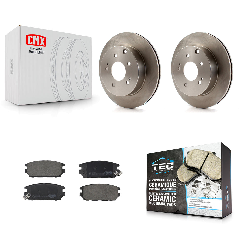 Rear Disc Brake Rotors And Ceramic Pads Kit For Mitsubishi Eclipse Galant K8T-104755