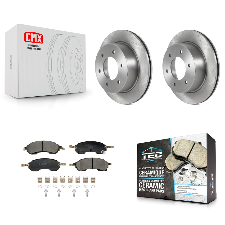 Rear Disc Brake Rotors And Ceramic Pads Kit For Ford Bronco K8T-104761