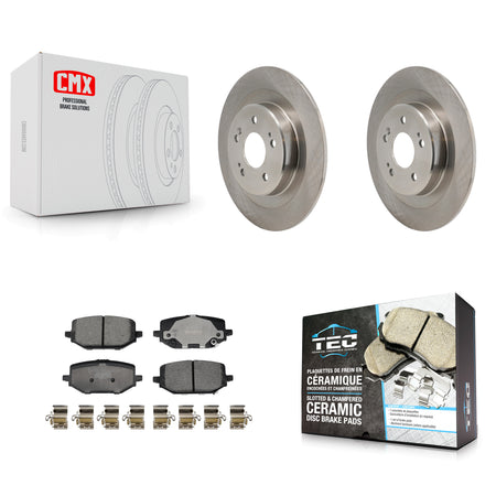 Rear Disc Brake Rotors And Ceramic Pads Kit For 2022-2024 Acura MDX K8T-104765