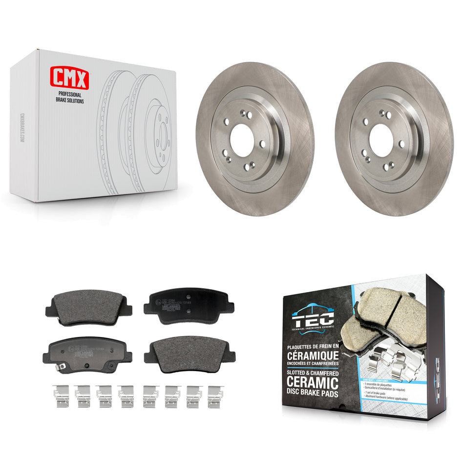 Rear Disc Brake Rotor Ceramic Pad Kit For Hyundai Ioniq 5 Genesis Kia EV6 GV70 6 GV60 G80 K8T-104766