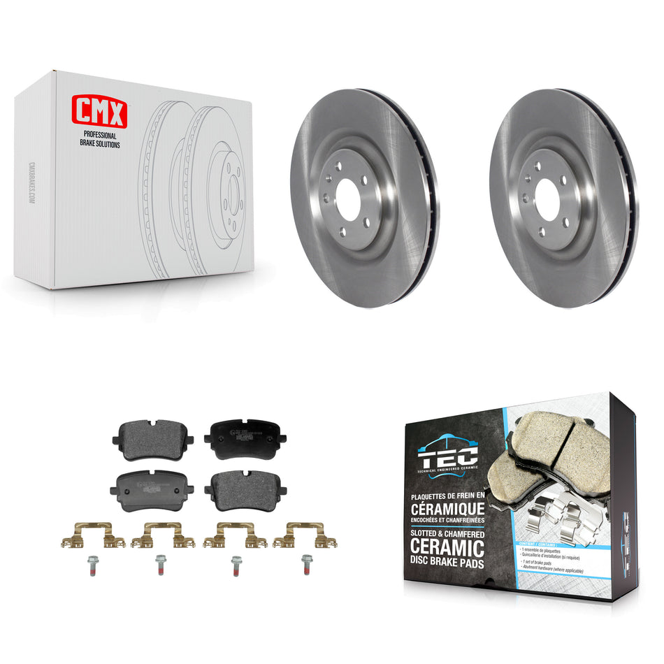 Rear Brake Rotor Ceramic Pad Kit For Audi Q7 Q8 e-tron Quattro SQ8 Sportback SQ7 S6 A8 S8 K8T-104774