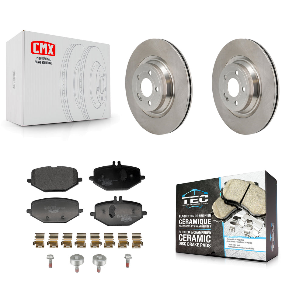 Rear Brake Rotors Ceramic Pad Kit For Mercedes-Benz GLE450 GLE350 GLS450 GLE53 AMG GLS580 K8T-104785