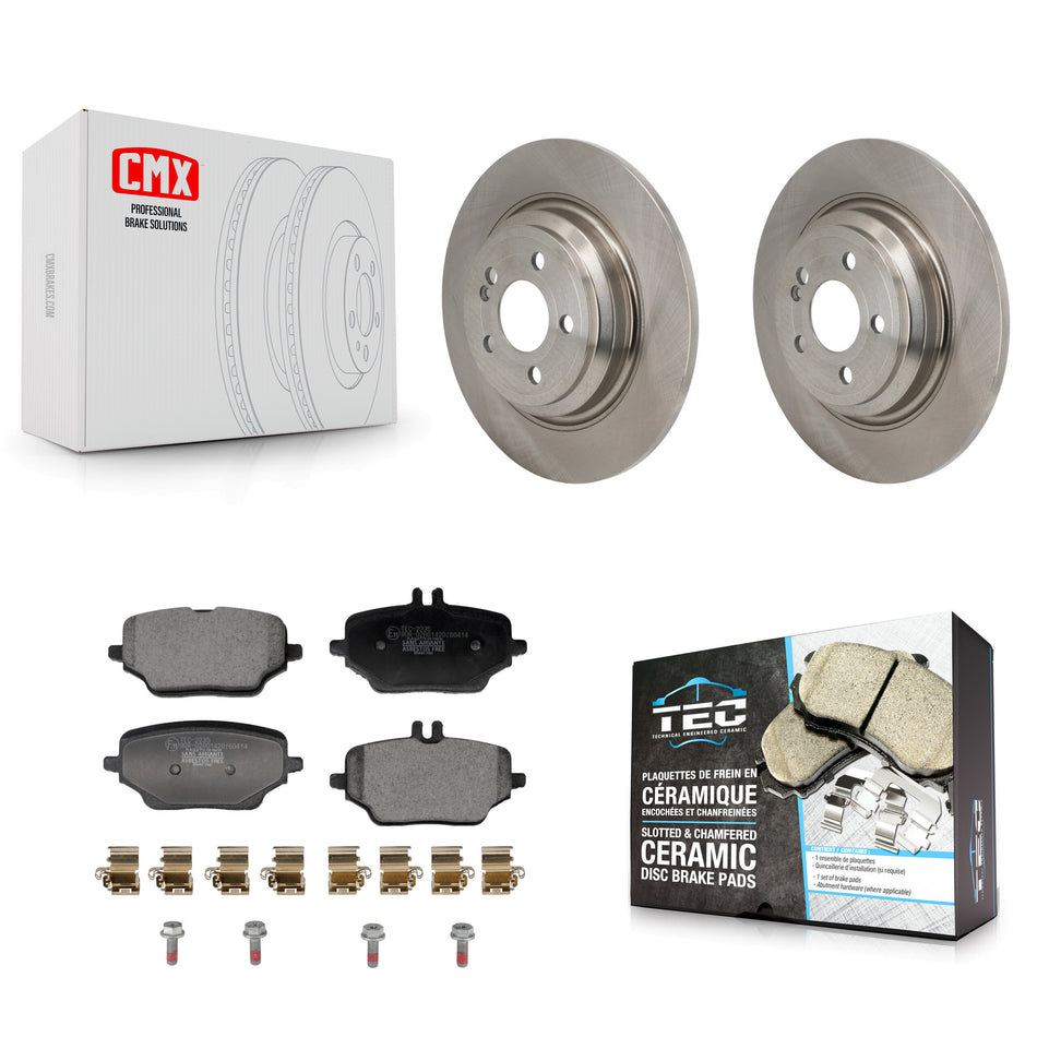 Rear Brake Rotors Ceramic Pad Kit For Mercedes-Benz GLE350 With 330mm Diameter Rotor K8T-104786