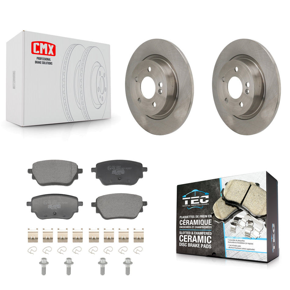 Rear Disc Brake Rotors Ceramic Pad Kit For Mercedes-Benz A220 CLA250 With Standard Brakes K8T-104787