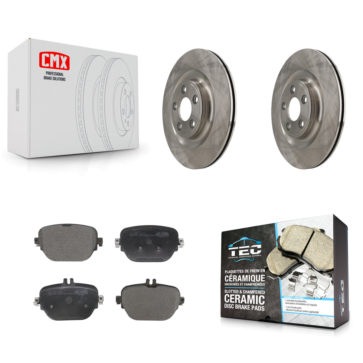 Rear Brake Rotor And Ceramic Pad Kit For Mercedes-Benz E400 E450 E53 AMG E43 CLS53 CLS450 K8T-104804