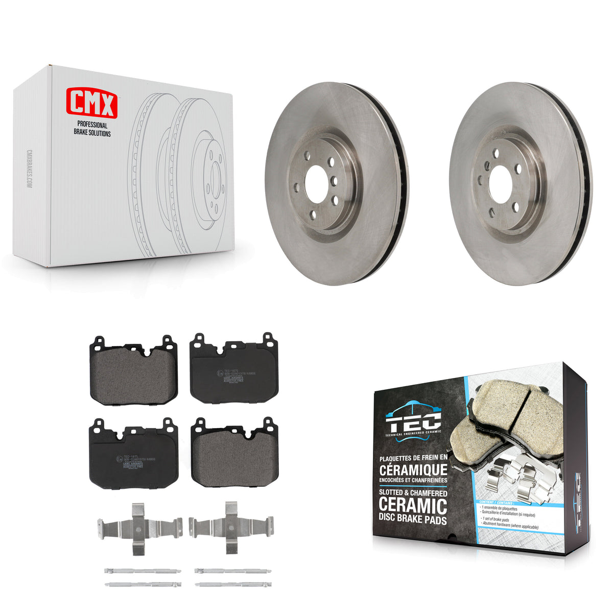 Front Disc Brake Rotors And Ceramic Pads Kit For Mini Cooper Countryman BMW X2 Clubman K8T-104855