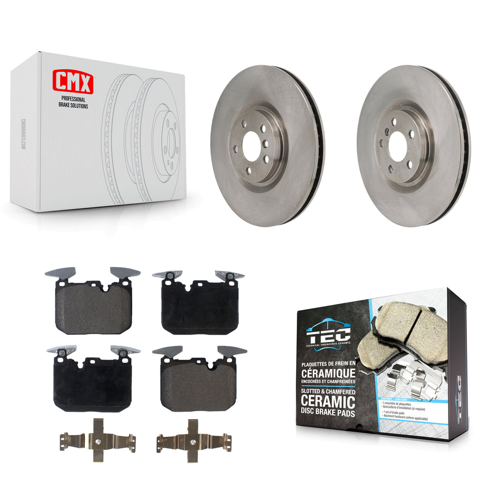 Front Disc Brake Rotors And Ceramic Pads Kit For 2021 Mini Cooper John Works GP K8T-104856